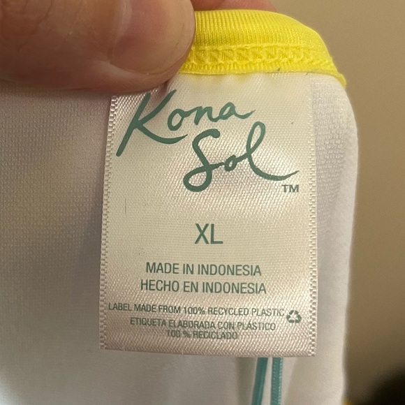 NWT Kona Sol Yellow Stripe Bikini Bottom Size XL - Picture 8 of 11